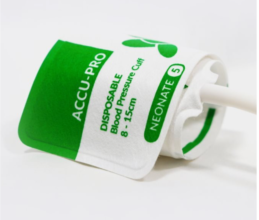 Accu-PRO NIBP Cuff, Disposable, Single Tube, Bayonet, Neonate 5