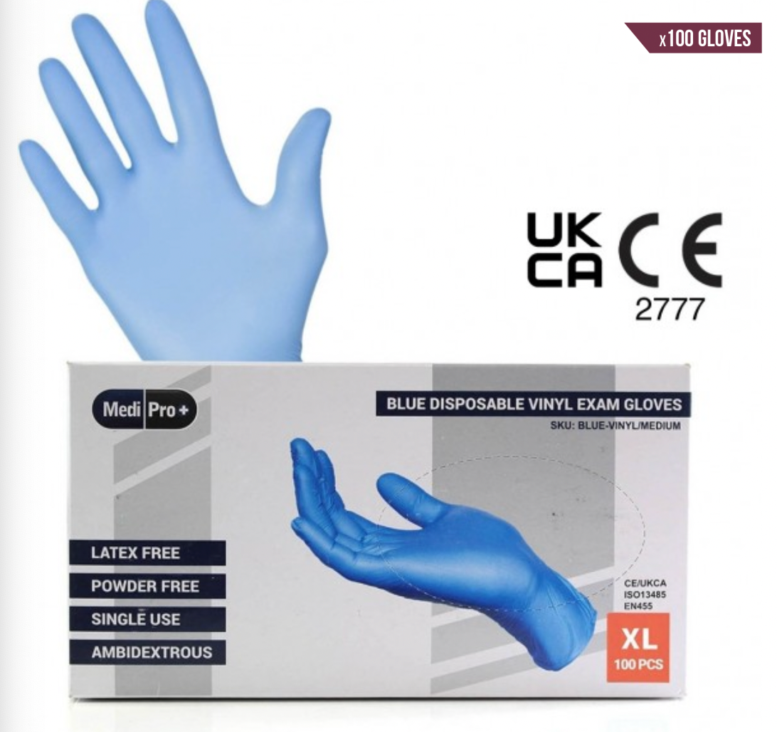 Vinyl online exam gloves