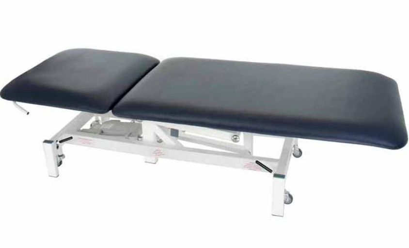 2 Section Plinth Electric/Hydraulic Couch with paper roll holder - BA02E/BA02H
