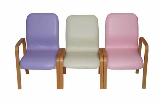 Wooden Waiting Room Chair with Arms - DWWS1A/DWWS3A